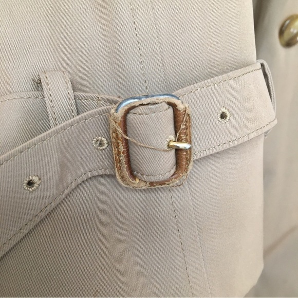 Marshall Field’s Vintage Tan Trench Coat Men’s 36 short​​​ - Picture 8 of 9